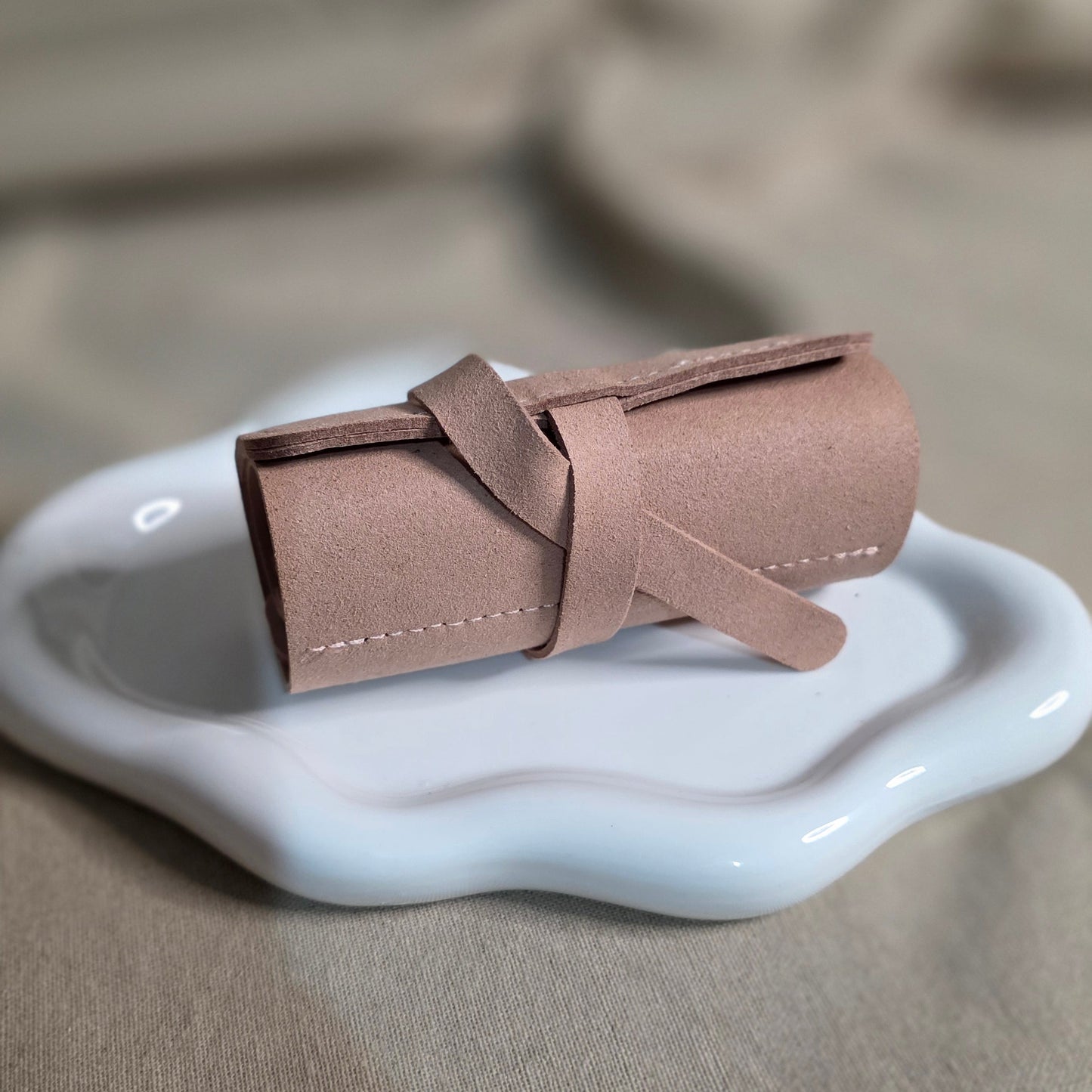 Pochette à Bijoux en Daim