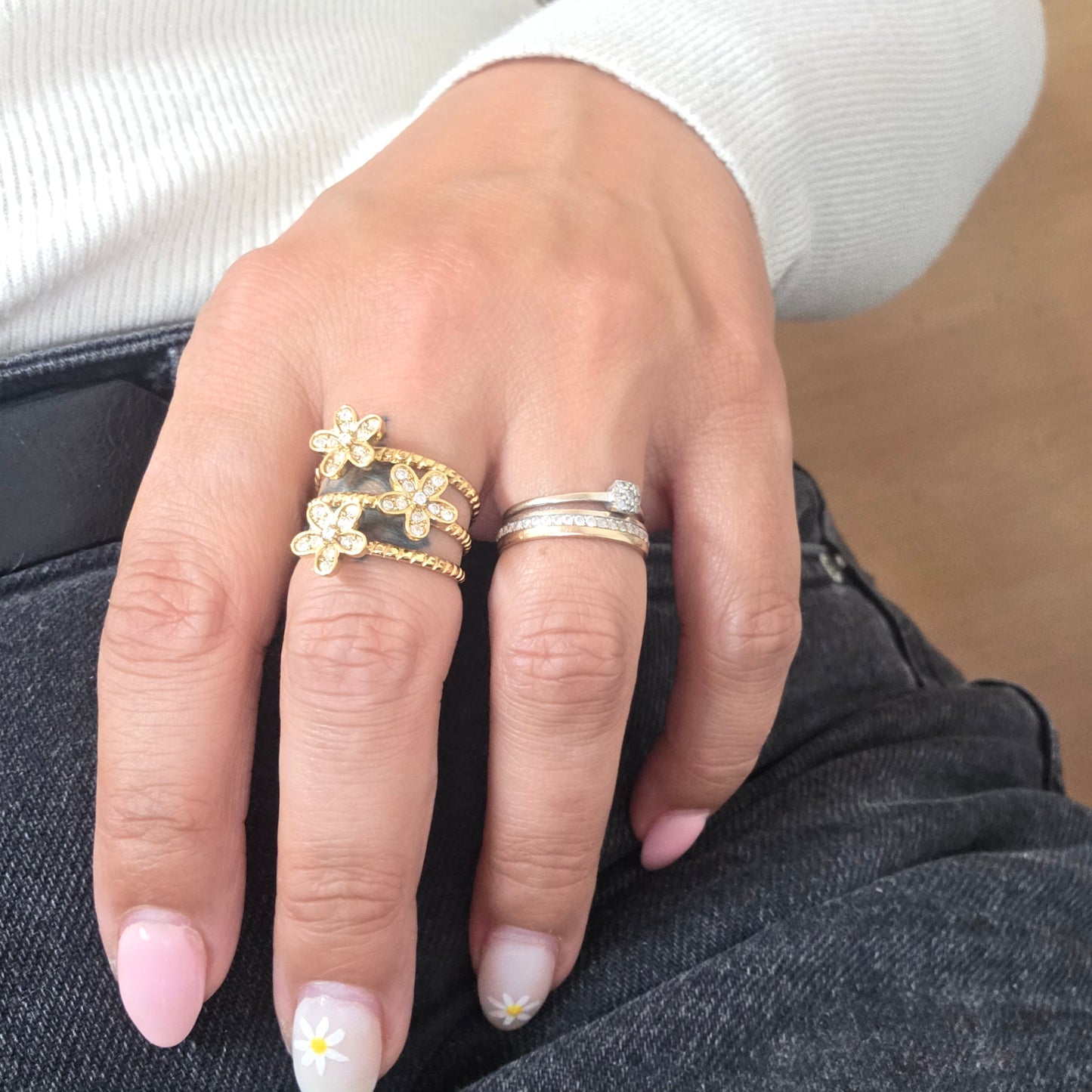 Bague DAHLIA | Acier inoxydable