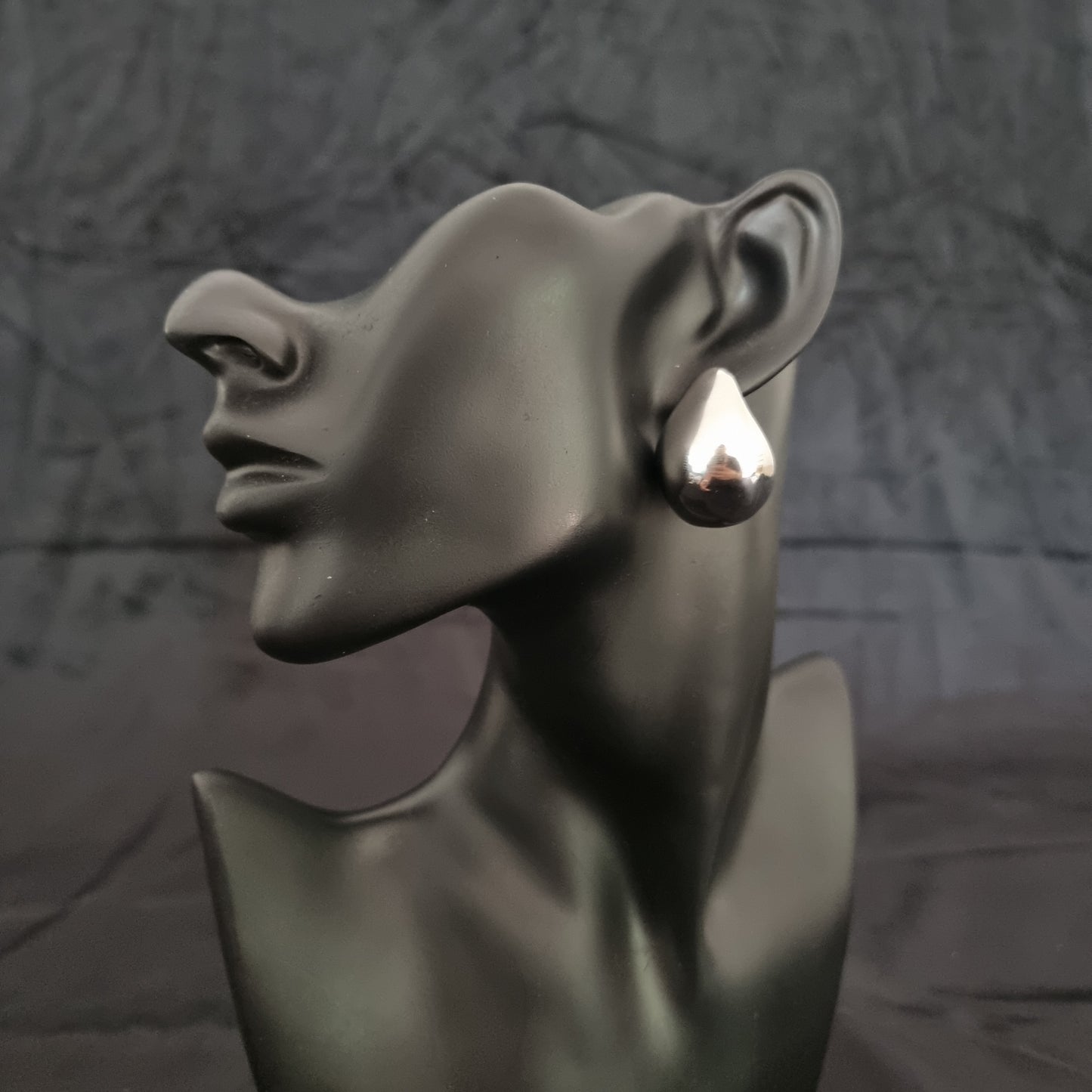 Boucles d'oreilles MAXI GOTA argentée