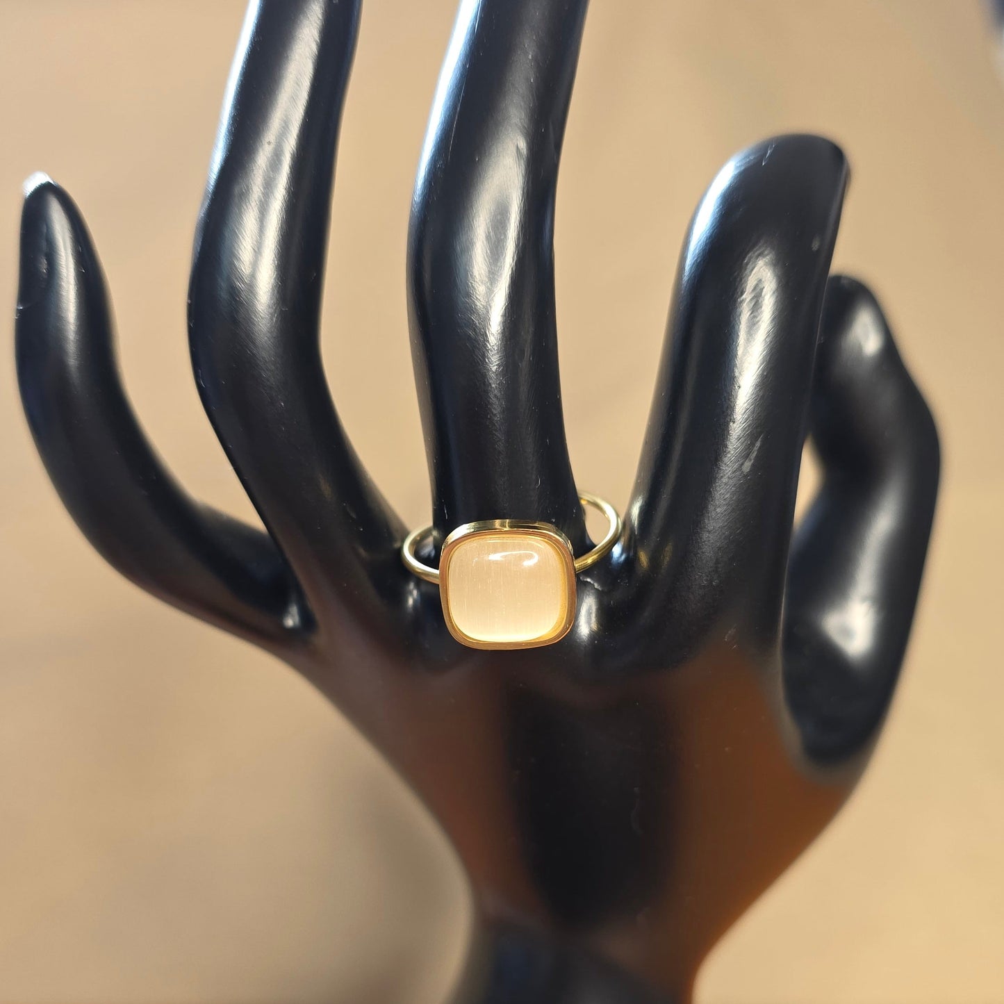 Bague ROSALIA – Acier inoxydable doré