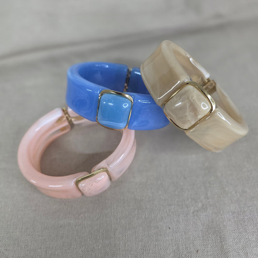 Bracelet jonc OPALINE | Acier inoxydable