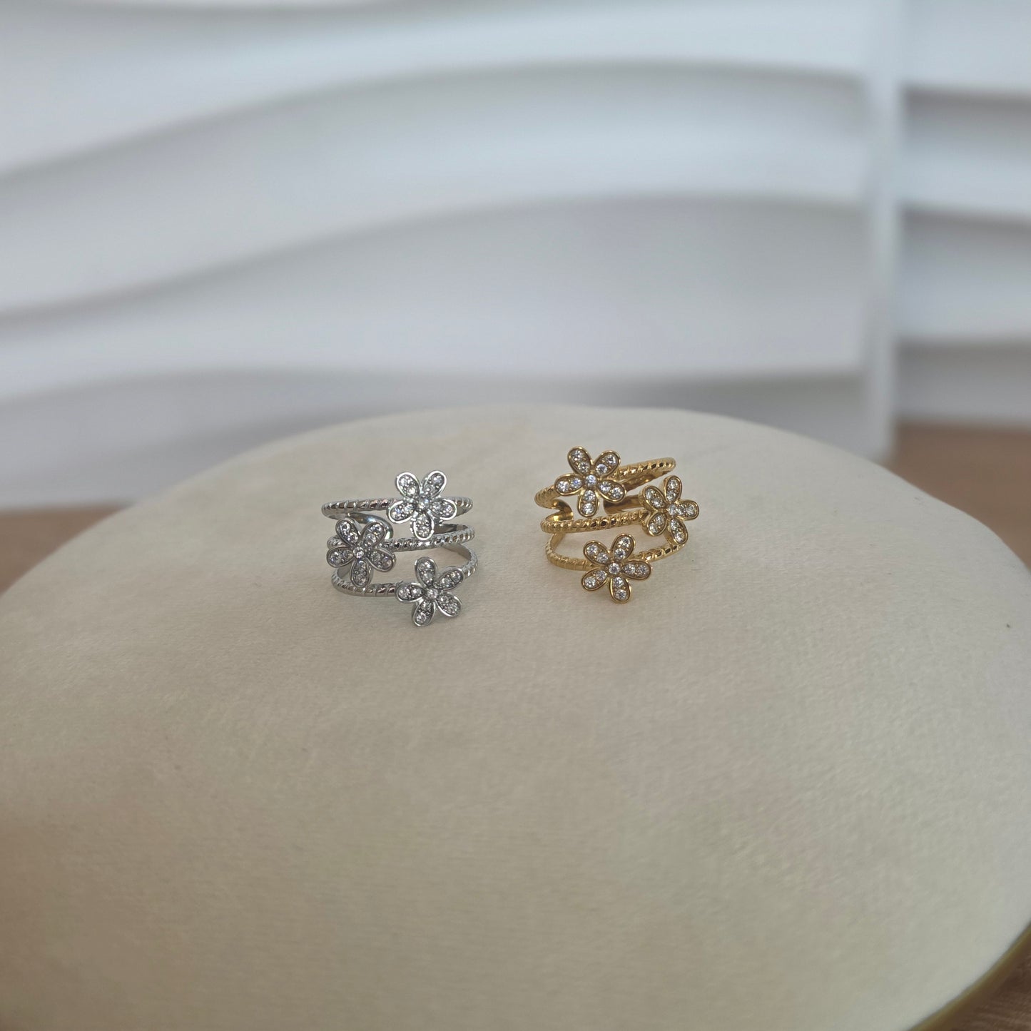 Bague DAHLIA | Acier inoxydable