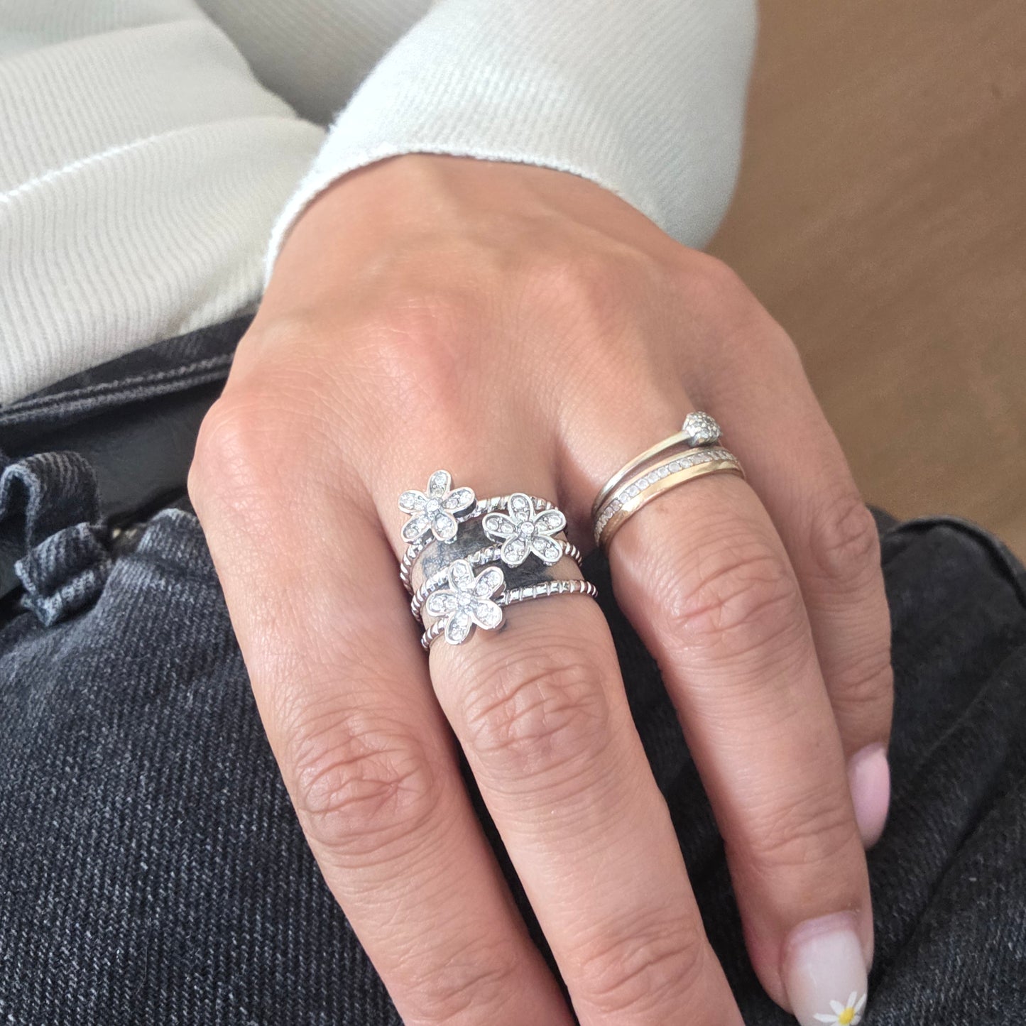 Bague DAHLIA | Acier inoxydable