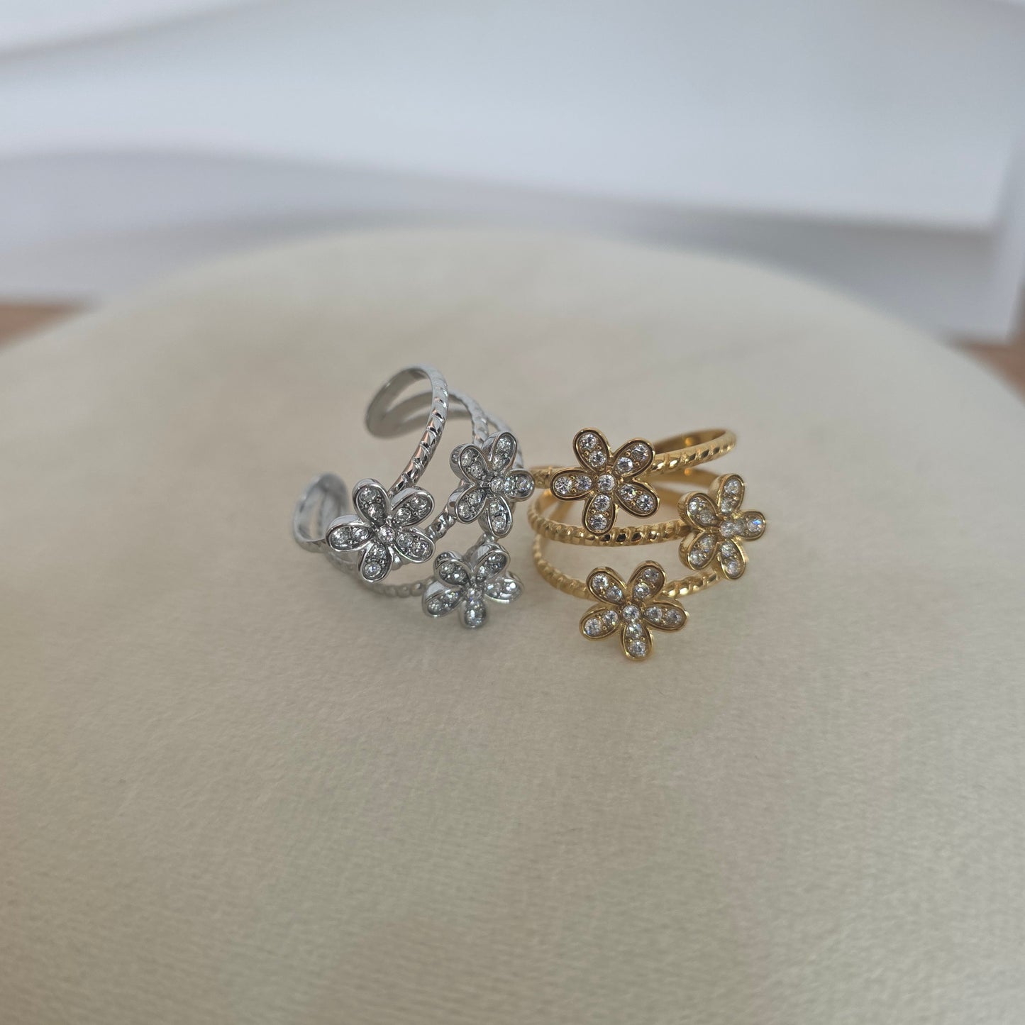 Bague DAHLIA | Acier inoxydable